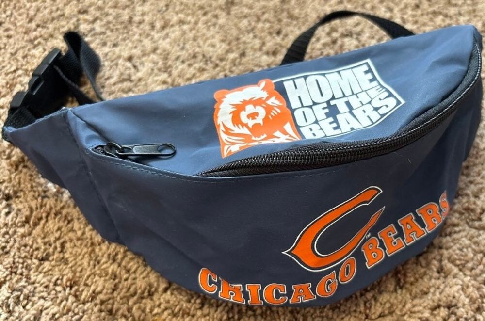 Vintage Chicago Bears NFL Football Team Logo 90s Plastic Fanny Pack Waist Bag